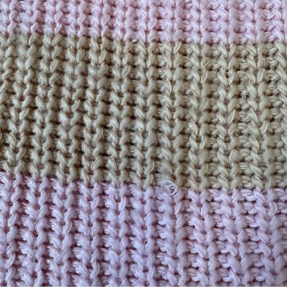 Finders Keepers Mariposa Striped Chunky Knit Crewneck Pullover Sweater Size XS - Picture 12 of 16